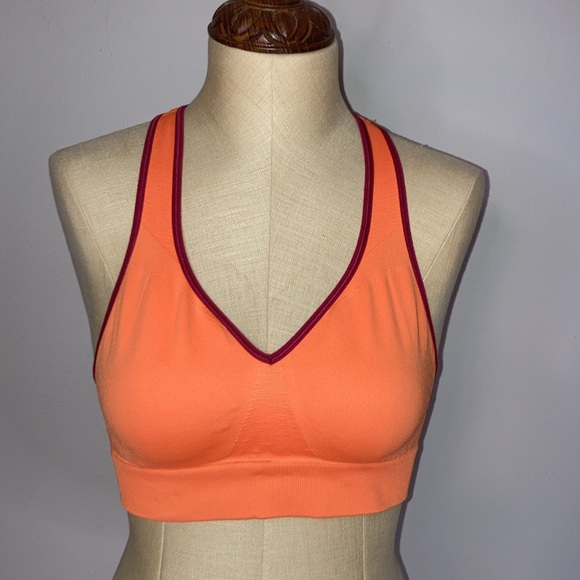 lululemon athletica Other - Lululemon Go Steady racerback bra excellent condition bright orange size 4